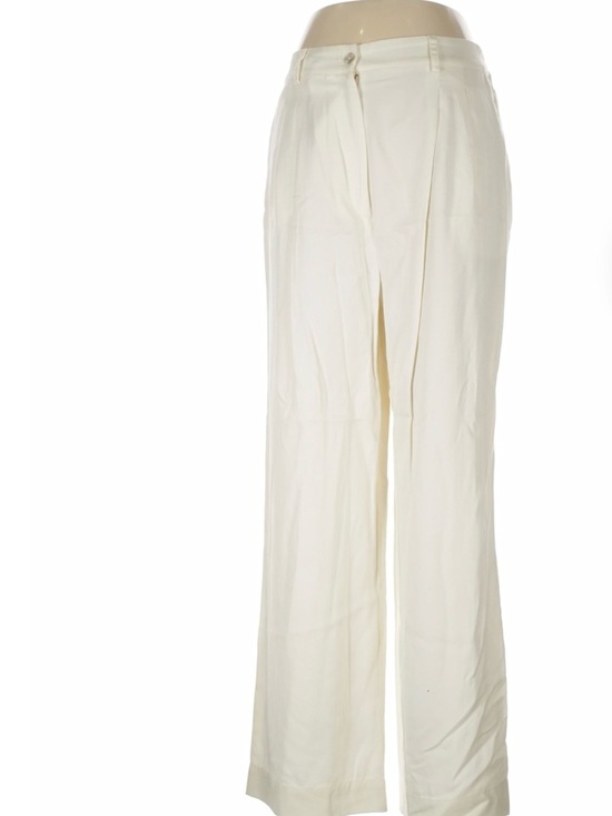DONNI. Pants - DONNI. Cream High-Rise Pleated Trousers worn once